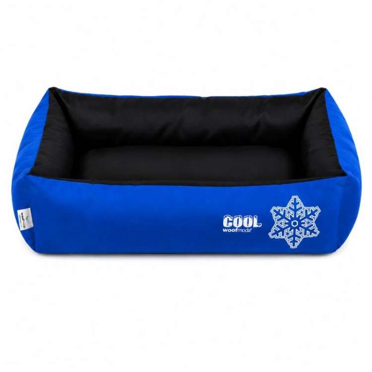 WOOF MODA ΚΡΕΒΑΤΙ ΣΚΥΛΟΥ ΜΕ ΕΝΣΩΜΑΤΩΜΕΝΟ COOLING MAT ΜΠΛΕ 46x53x20cm