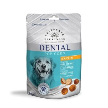 CELEBRATE FRESHNESS DENTAL POP CORN ΛΙΧΟΥΔΙΕΣ ΣΚΥΛΟΥ ΜΕ ΚΟΤΟΠΟΥΛΟ 100gr