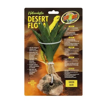 ZOO MED NATURALISTIC DESERT FLORA GREEN ALOE ΤΕΧΝΗΤΟ ΦΥΤΟ ΕΡΗΜΟΥ 15.9x 7x 24.1cm