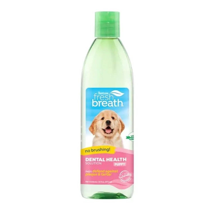 TROPICLEAN FRESH BREATH ORAL CARE WATER ADDITIVE PUPPY DENTAL HEALTH 473ml