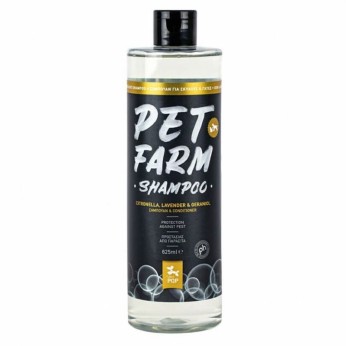 PQP PET FARM SHAMPOO AND CONDITIONER ΣΚΥΛΟΥ ΚΑΙ ΓΑΤΑΣ CITRONELLA LAVENDER AND GERANIOL 625ml