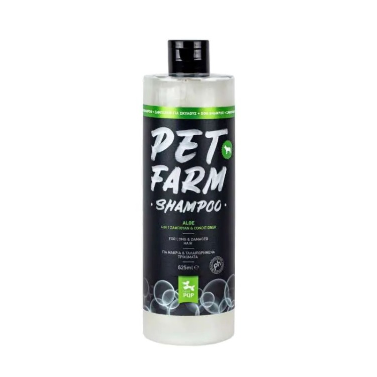 PQP PET FARM SHAMPOO AND CONDITIONER ΣΚΥΛΟΥ ALOE 625ml