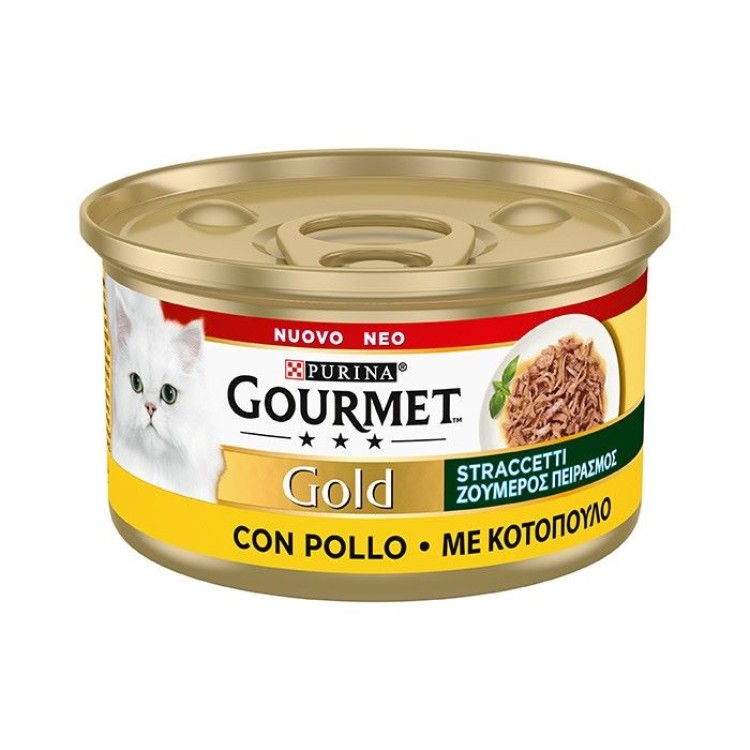 PURINA GOURMET GOLD ADULT CAT WET FOOD ΖΟΥΜΕΡΟΣ ΠΕΙΡΑΣΜΟΣ ΚΟΤΟΠΟΥΛΟ 85gr