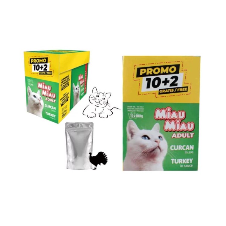 MIAU MIAU ADULT CAT WET FOOD ΚΟΜΜΑΤΑΚΙΑ ΓΑΛΟΠΟΥΛΑ ΣΕ ΣΑΛΤΣΑ 10pcs x 100gr ΚΑΙ 2 ΔΩΡΟ MIAU MIAU ADULT CAT WET FOOD ΚΟΜΜΑΤΑΚΙΑ ΓΑΛΟΠΟΥΛΑ ΣΕ ΣΑΛΤΣΑ 10pcs x 100gr ΚΑΙ 2 ΔΩΡΟ
