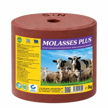 MOLASSES PLUS ΠΛΑΚΑ ΛΕΙΞΕΩΣ ΜΕΛΑΣΑΣ ΑΛΟΓΟΥ ΚΑΙ ΠΑΡΑΓΩΓΙΚΩΝ ΖΩΩΝ 5kg