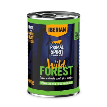 PRIMAL SPIRIT IBERIAN WILD FOREST ADULT DOG WET FOOD ΧΟΙΡΙΝΟ KAI ΓΑΛΟΠΟΥΛΑ 400gr