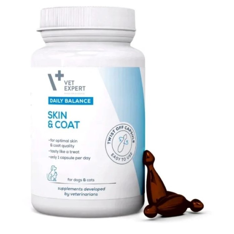 VET EXPERT SKIN AND COAT ΣΥΜΠΛΗΡΩΜΑ ΔΙΑΤΡΟΦΗΣ ΣΚΥΛΟΥ ΚΑΙ ΓΑΤΑΣ 50caps
