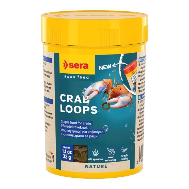 SERA CRAB LOOPS ΒΑΣΙΚΗ ΤΡΟΦΗ ΓΙΑ ΓΑΡΙΔΕΣ ΚΑΙ ΑΣΤΑΚΟΥΣ 32gr 100ml SERA CRAB LOOPS ΒΑΣΙΚΗ ΤΡΟΦΗ ΓΙΑ ΓΑΡΙΔΕΣ ΚΑΙ ΑΣΤΑΚΟΥΣ 32gr 100ml