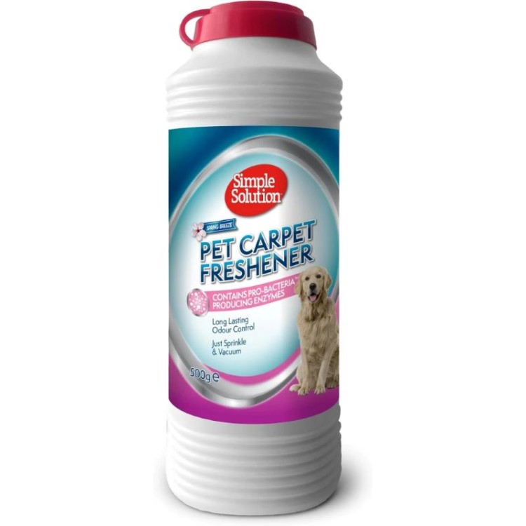 SIMPLE SOLUTION PET CARPET FRESHENER ΕΝΖΥΜΑΤΙΚΟ ΚΑΘΑΡΙΣΤΙΚΟ ΧΑΛΙΩΝ 500gr