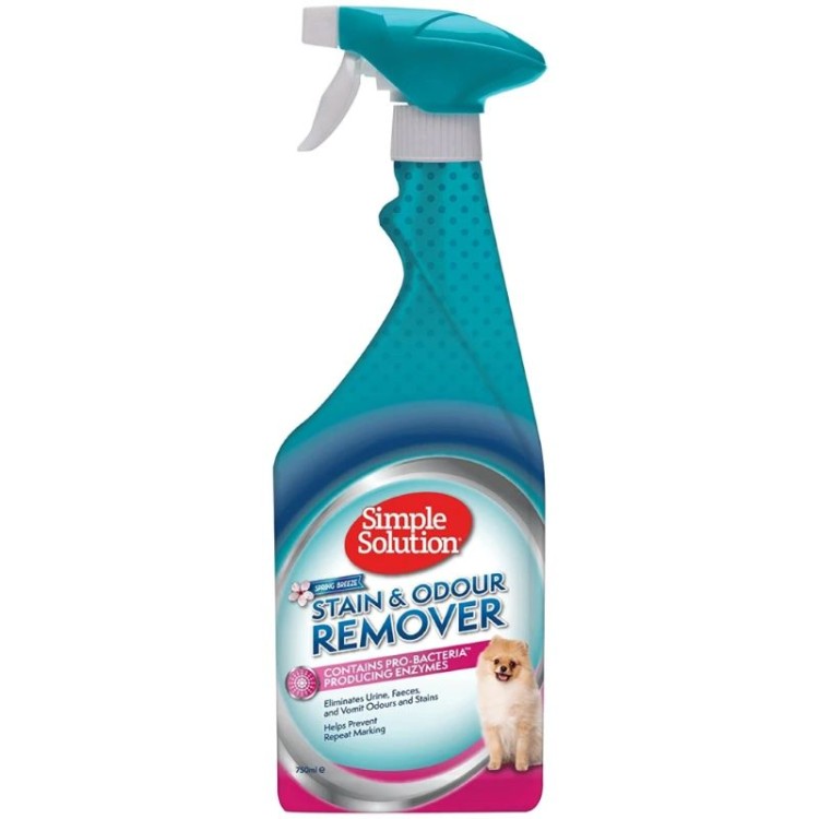 SIMPLE SOLUTION SPRING SCENTED PET STAIN AND ODOUR REMOVER 750ml