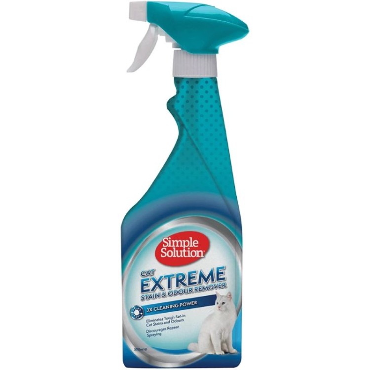 SIMPLE SOLUTION EXTREME CAT STAIN AND ODOUR REMOVER SPRAY 750ml