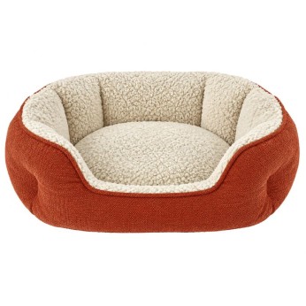 PET CAMELOT ΚΡΕΒΑΤΑΚΙ ΧΕΙΜΕΡΙΝΟ SMALL ΑΝΟΙΧΤΟ ΚΑΦΕ 55x40x18cm
