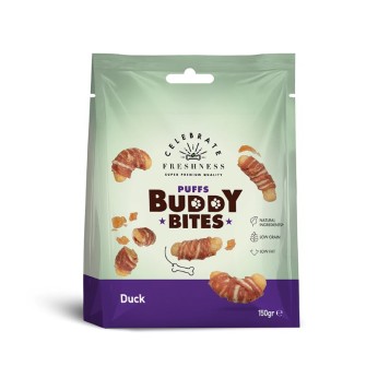 CELEBRATE PUFFS BUDDY BITES ΚΡΟΥΑΣΑΝΑΚΙΑ ΜΕ ΓΕΥΣΗ ΠΑΠΙΑ 150gr