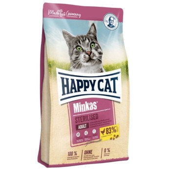 HAPPY CAT MINKAS STERILIZED ADULT CAT FOOD ΜΕ ΠΟΥΛΕΡΙΚΑ 1.5kg