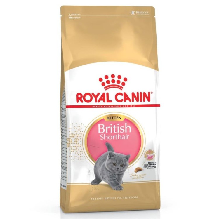 ROYAL CANIN BREED NUTRITION BRITISH SHORTHAIR KITTEN CAT 2kg