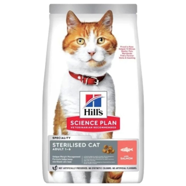 HILLS SCIENCE PLAN STERILISED ADULT CAT FOOD SALMON 1.5kg