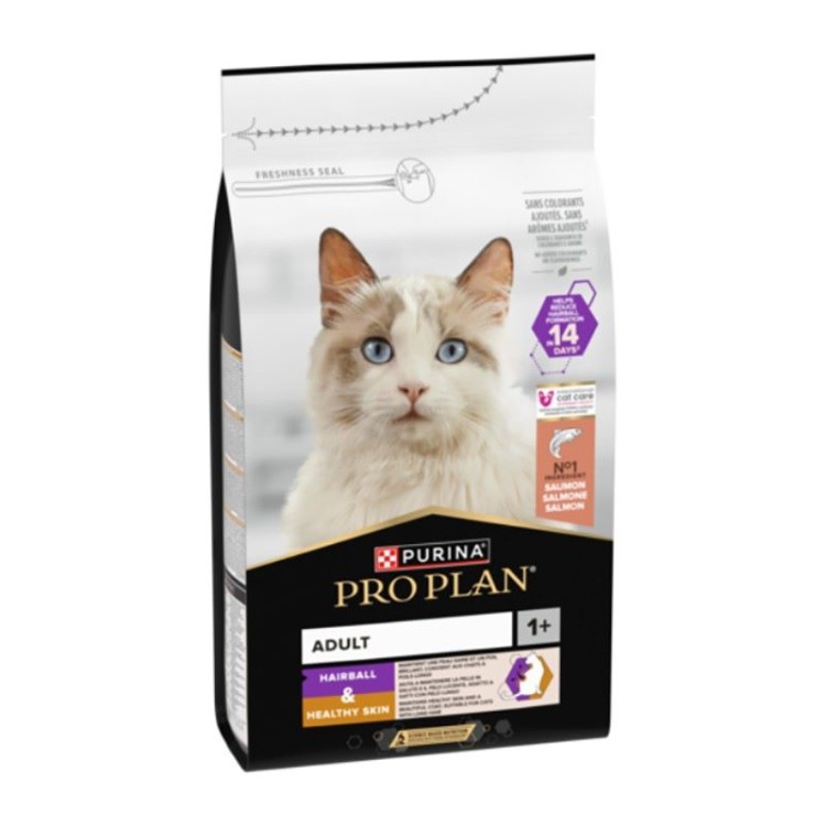 PURINA PRO PLAN HAIRBALL AND HEALTHY SKIN ADULT CAT SALMON 1.5kg
