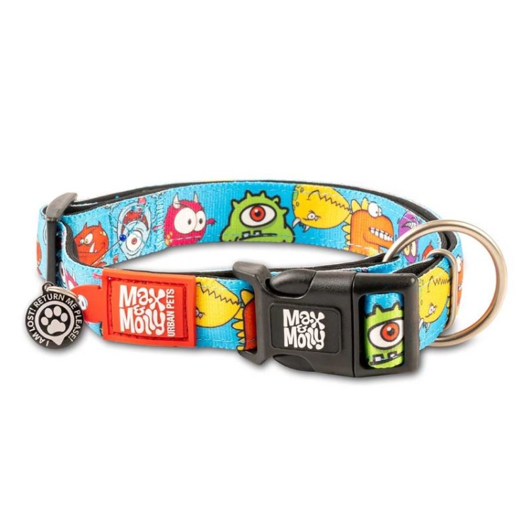 MAX & MOLLY LITTLE MONSTERS SMART ID COLLAR ΠΕΡΙΛΑΙΜΙΟ ΣΚΥΛΟΥ LARGE