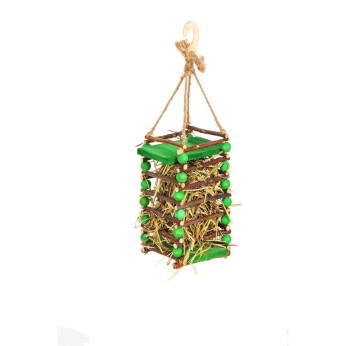 GLEE PLAY AND CHEW APPLE STICK HAY FEEDER ΚΡΕΜΑΣΤΗ ΤΑΙΣΤΡΑ ΤΡΩΚΤΙΚΩΝ ΑΠΟ ΞΥΛΟ ΜΗΛΙΑΣ 26cm