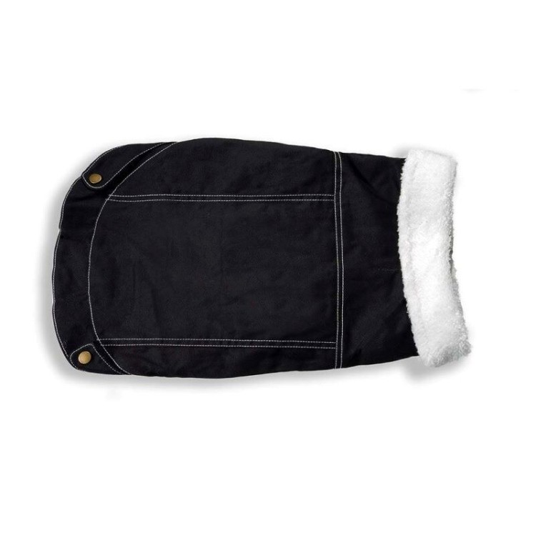 GLEE JEAN JACKET ΣΚΥΛΟΥ ΜΕ ΓΟΥΝΙΝΟ ΓΙΑΚΑ ΜΑΥΡΟ 45cm XLARGE GLEE JEAN JACKET ΣΚΥΛΟΥ ΜΕ ΓΟΥΝΙΝΟ ΓΙΑΚΑ ΜΑΥΡΟ 45cm XLARGE