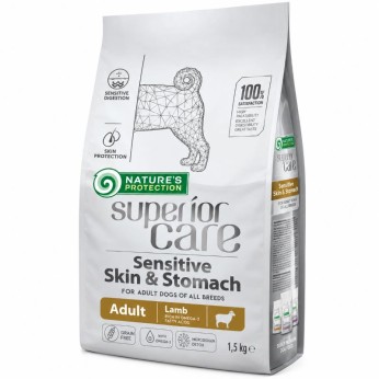 NATURE'S PROTECTION SUPERIOR CARE SENSITIVE SKIN AND STOMACH SMALL BREEDS ADULT DOGS LAMB 1.5kg