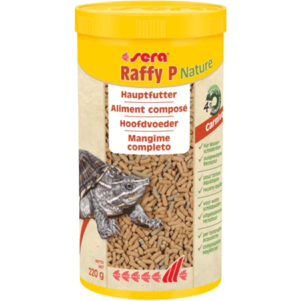 Sera Raffy P Nature Βασικη Τροφη Για Χελωνες 1000Ml 220Gr