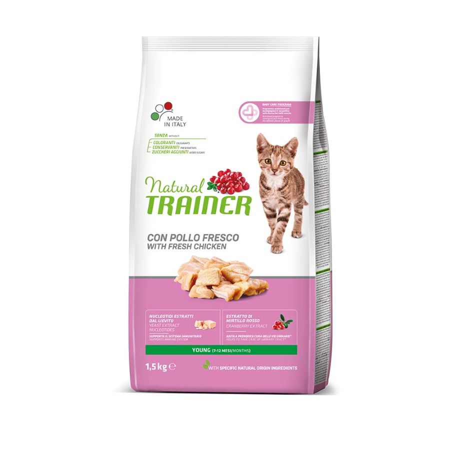 Natural Trainer Young Cat Κοτοπουλο 1.5Kg