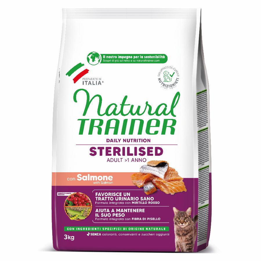 Natural Trainer Sterilized Adult Cat Σολομος 3Kg