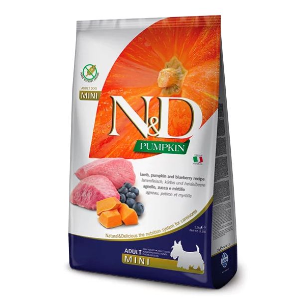 Nd Grain Free Pumpkin Adult Mini Dog Αρνι Κολοκυθα Βατομουρο 800Gr
