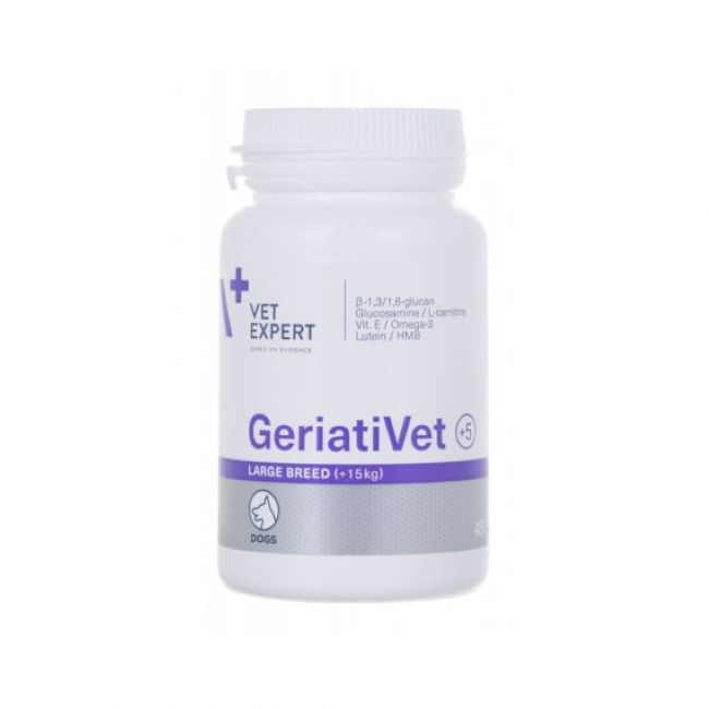 Vetexpert Geriativet Dog Pus 5 Large Breed Συμπληρωμα Διατροφης Για Ηλικιωμενους Σκυλους 45 Δισκια