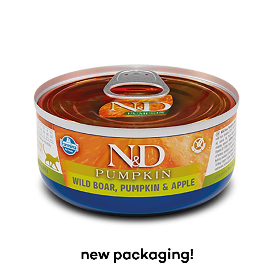 Nd Pumpkin Adult Cat Wet Food Αγριογουρουνο Και Μηλο 70Gr