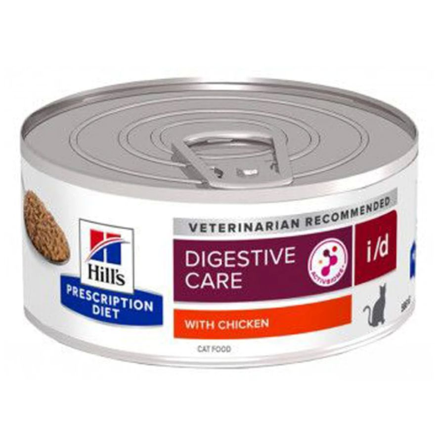 HillS Prescription Diet I/d Digestive Care Adult Cat Chicken Can 156Gr