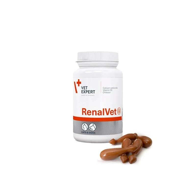 Vet Expert Renalvet Συμπληρωμα Διατροφης Για Νεφρα Σκυλου Και Γατας 60Caps