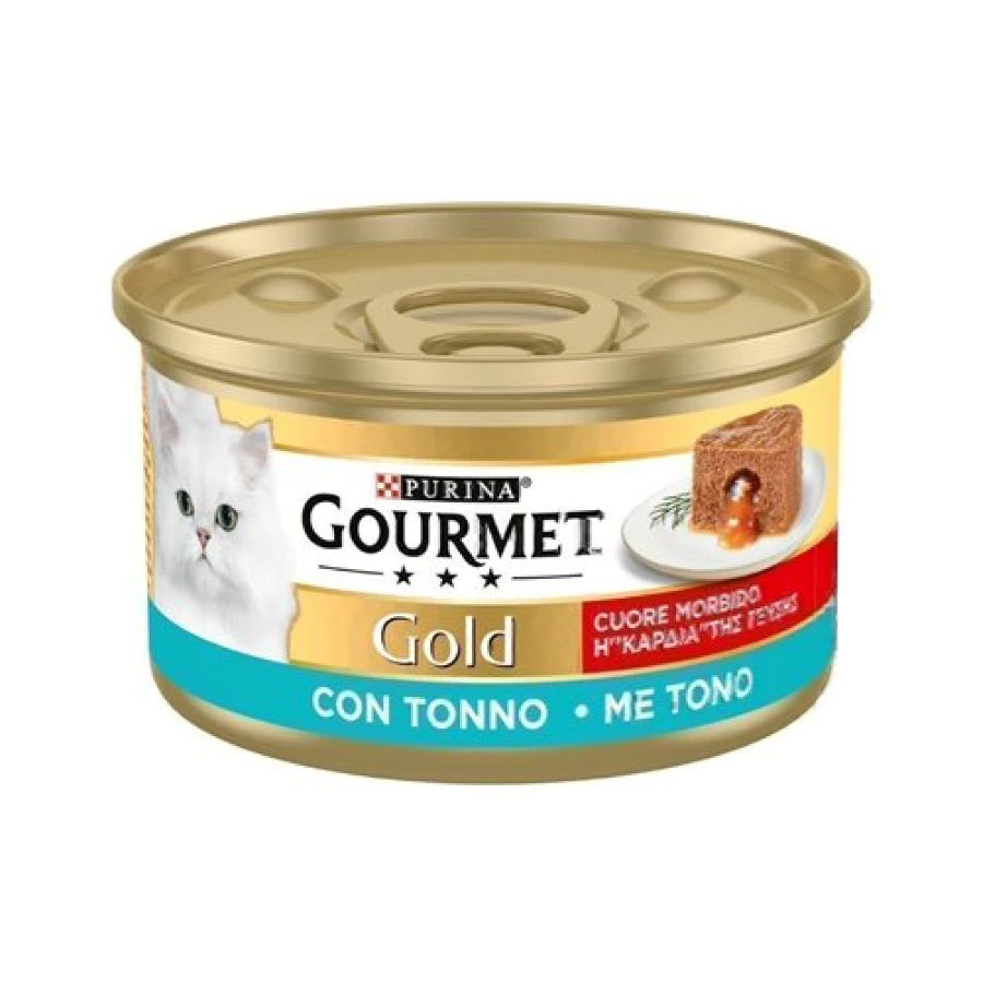Purina Gourmet Gold Adult Cat Wet Food Heart Melting Τονος 85Gr