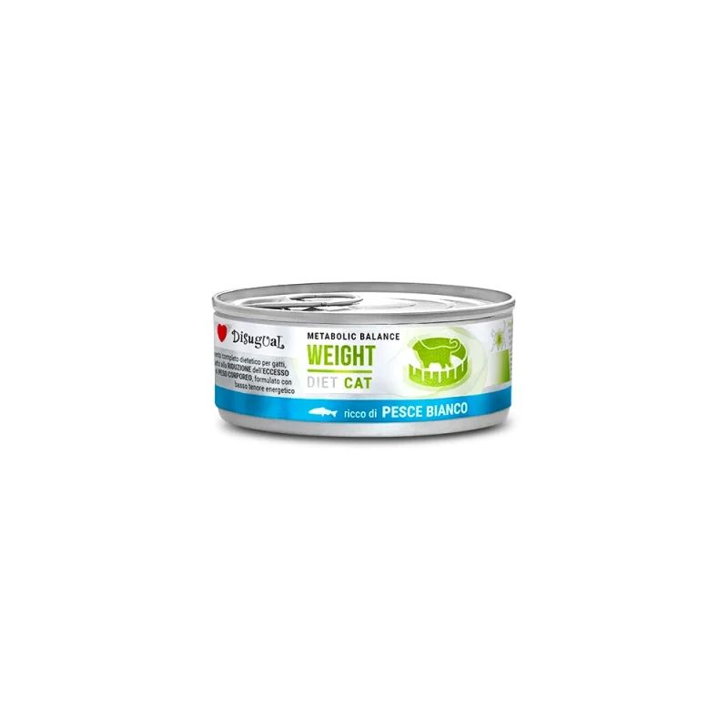 Disugual Diet Adult Cat Weight Wet Food Λευκα Ψαρια 85Gr