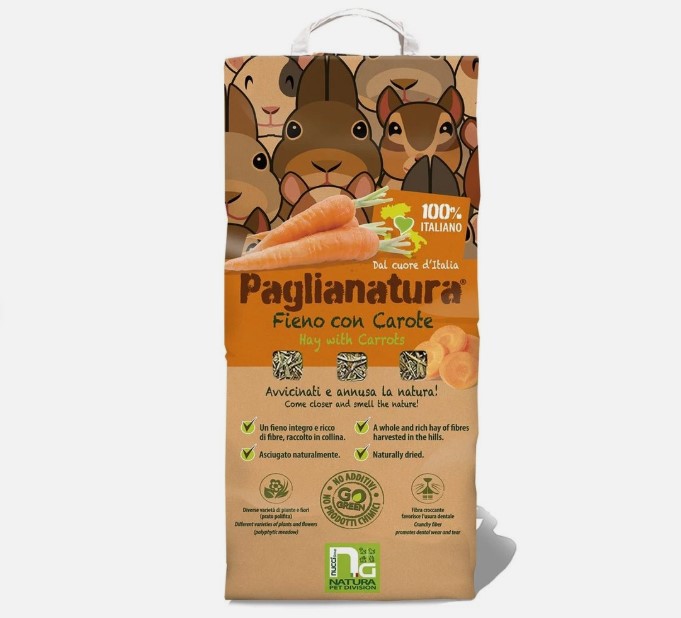 Paglianatura Hay Of Hill With Dandelion Σανο Για Κουνελια Kai Τρωκτικα Me Καροτα 1.3Kg