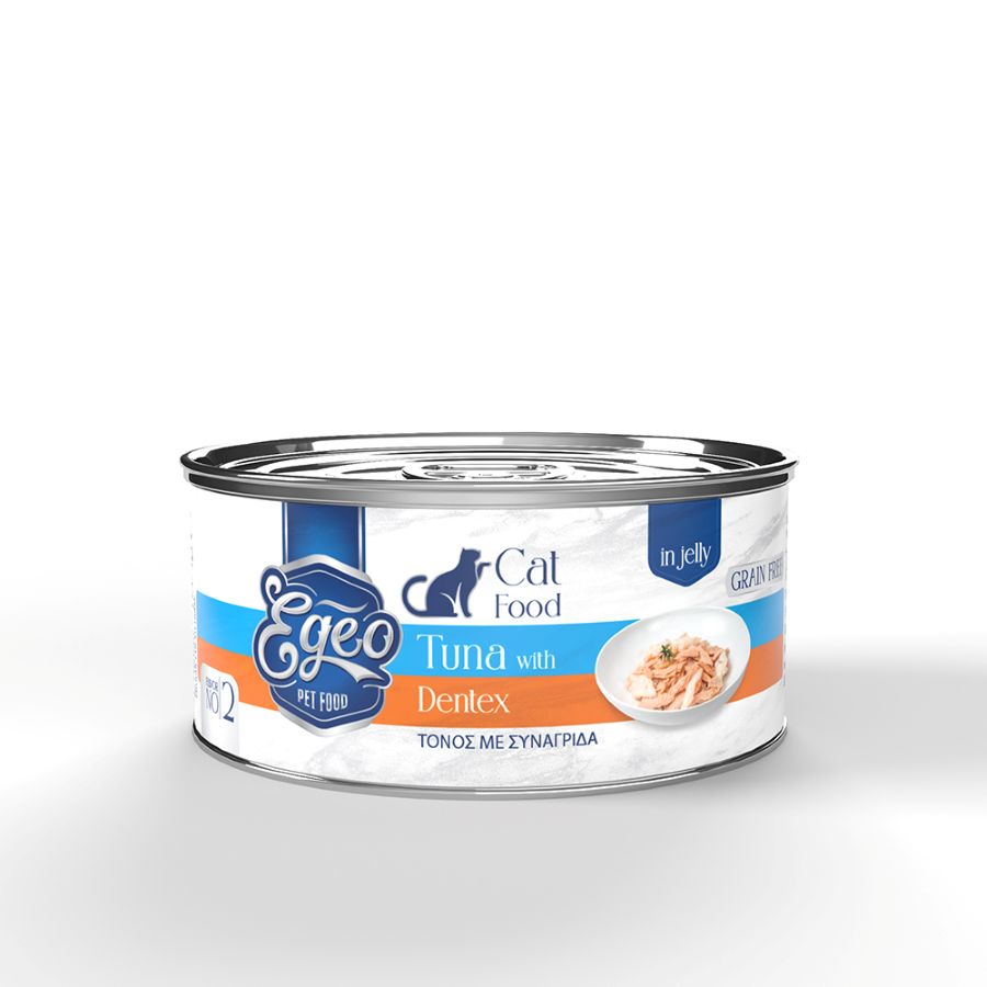 Egeo Adult Cat Τονος Και Συναγριδασε Ζελε 85Gr
