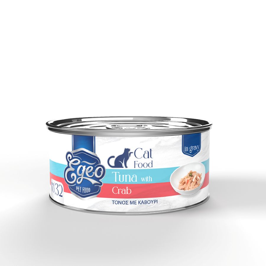Egeo Adult Cat Τονος Και Καβουρι Σε Σαλτσα 70Gr
