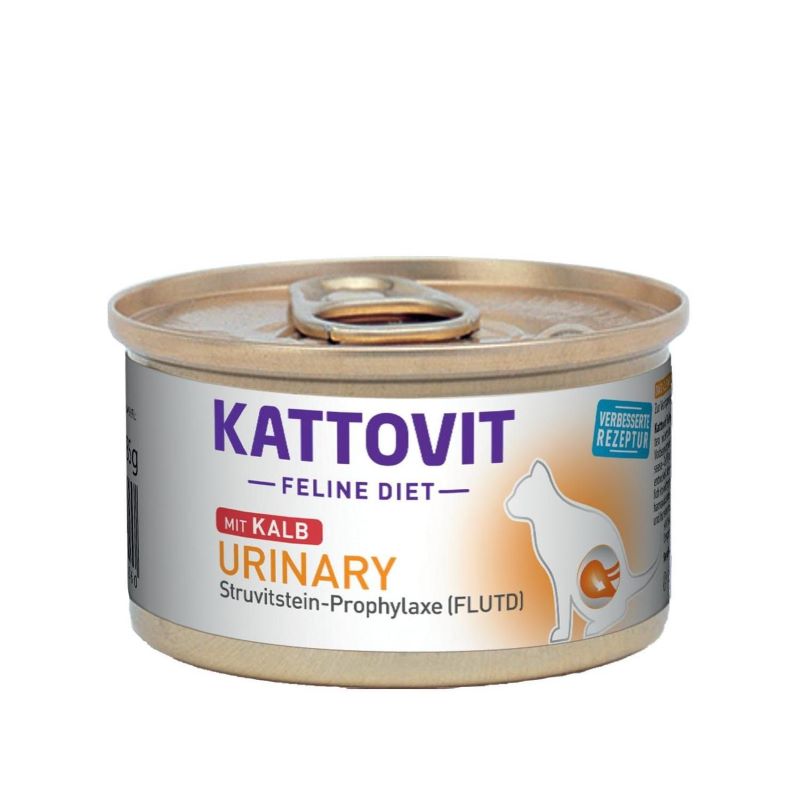 Kattovit Feline Diet Urinary Pate Veal Κλινικη Υγρη Τροφη Για Φροντιδα Ουροποιητικου 85Gr