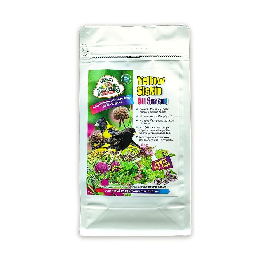 Evia Parrots Yellow Siskin All Season 800Gr