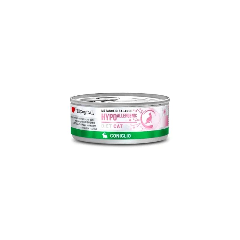Disugual Diet Adult Cat Hypoallergenic Wet Food Κουνελι 85Gr
