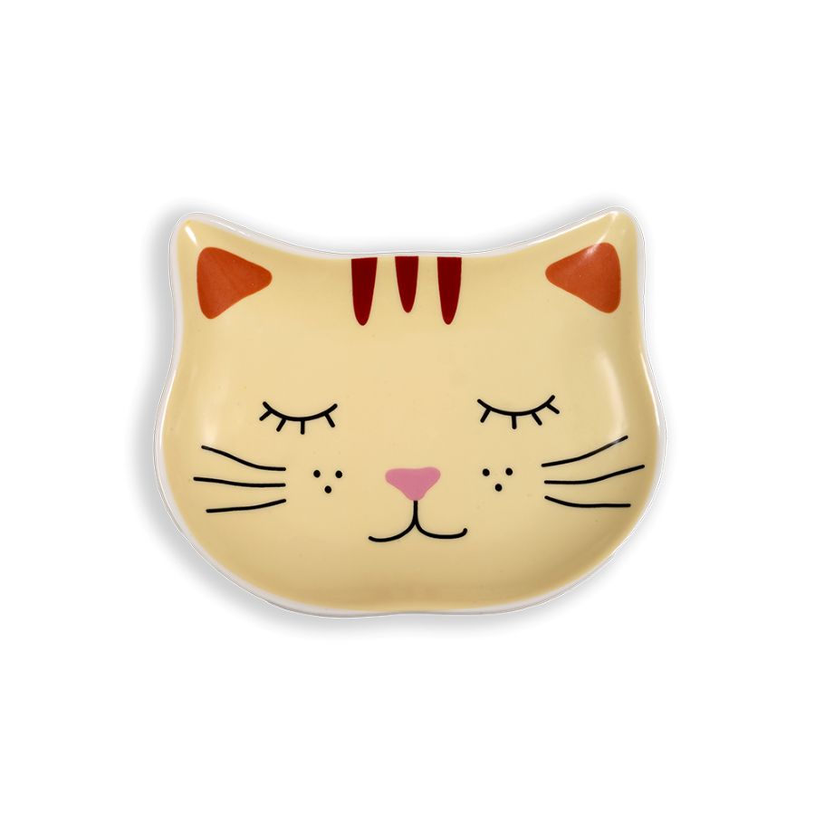 Glee Purrr Πιατο Κεραμικο Γατας Μπεζ