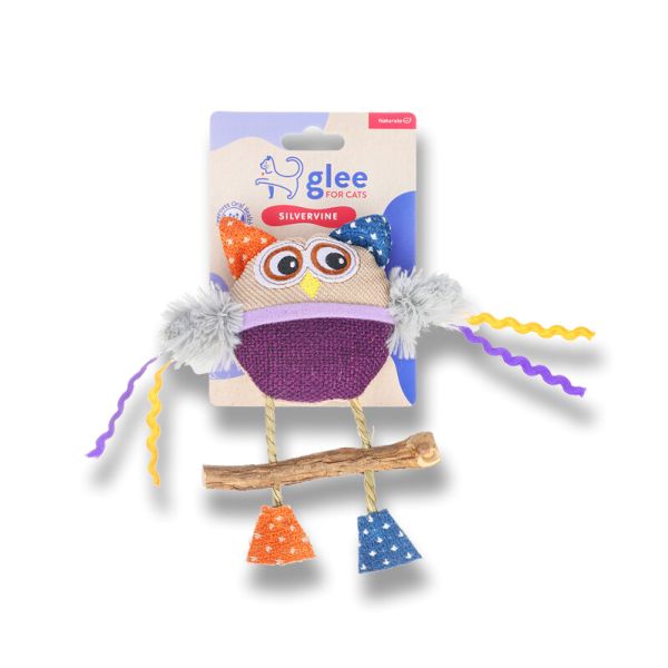 Glee Natural Silvervine Owl Με Catnip Παιχνιδι Γατας 17Cm