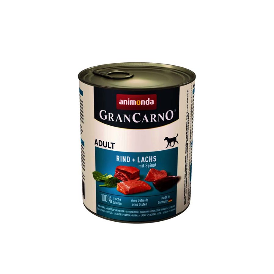 Animonda Gran Carno Adult Dog Wet Food Σολομος Και Σπανακι 800Gr