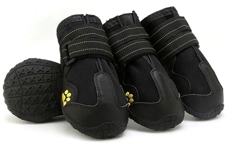 Earthy Pawz Αδιαβροχα Αντιολισθητικα Παπουτσια Σκυλου Μαυρα 4Psc N.8