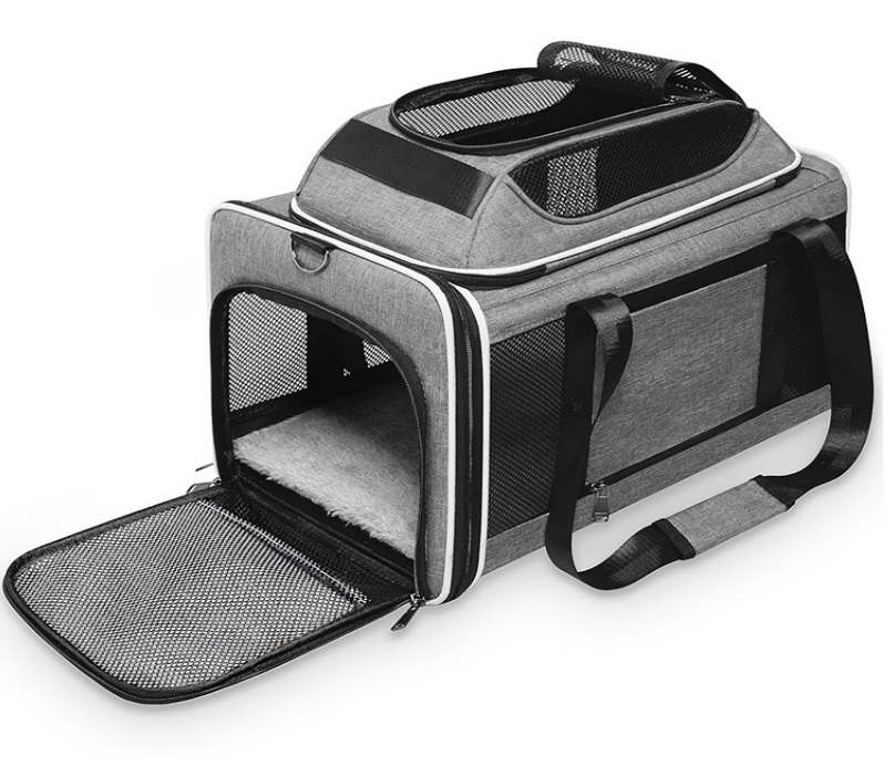 Denik Τσαντα Μεταφορας Κατοικιδιου Αεροδρομιου Γκρι 45X28X28Cm