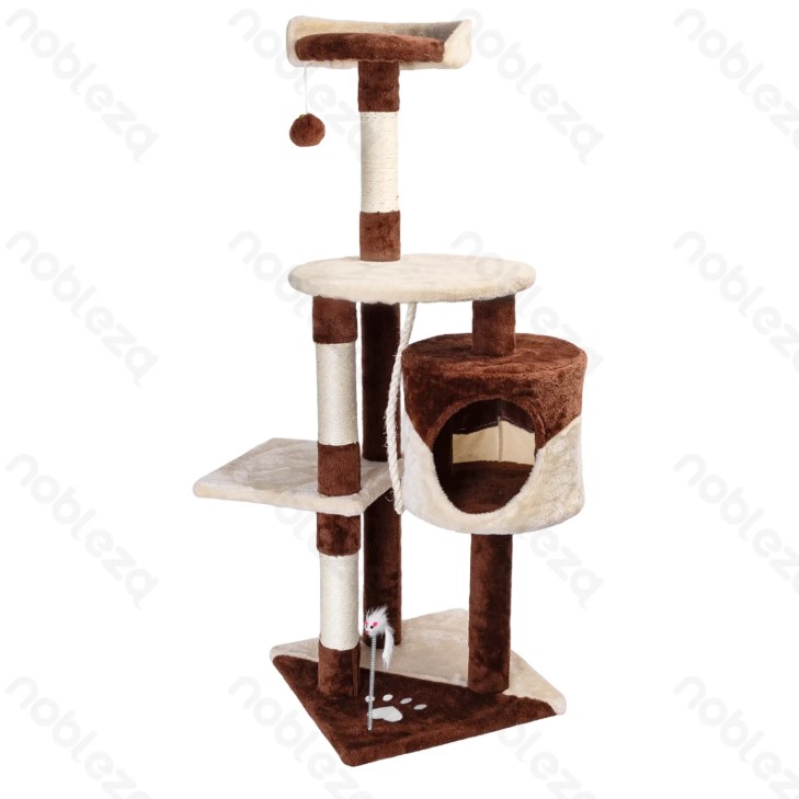 Nobleza Πολυεπιπεδο Ονυχοδρομιο Γατας Μπεζ Καφε 63X56X118.5Cm