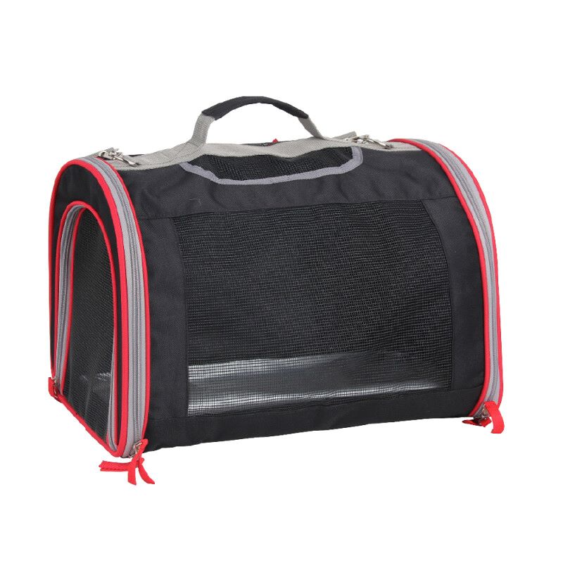 Pawise Τσαντα Μεταφορας Σκυλου Και Γατας Μαυρο Και Κοκκινο Large