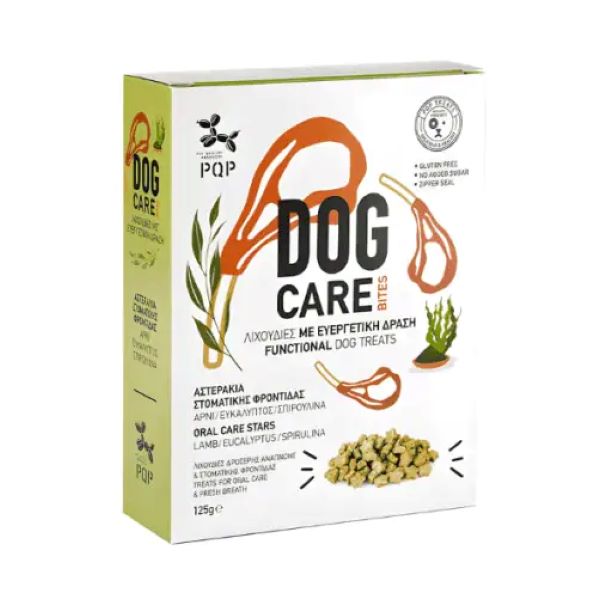 Pqp Dog Care Bites Αστερακια Στοματικης Φροντιδας Σκυλου 125Gr