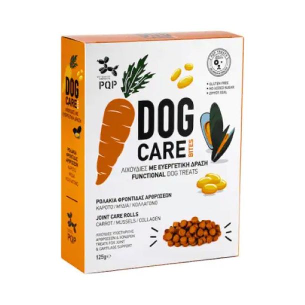 Pqp Dog Care Bites Ρολακια Φροντιδας Αρθρωσεων Σκυλου 125Gr